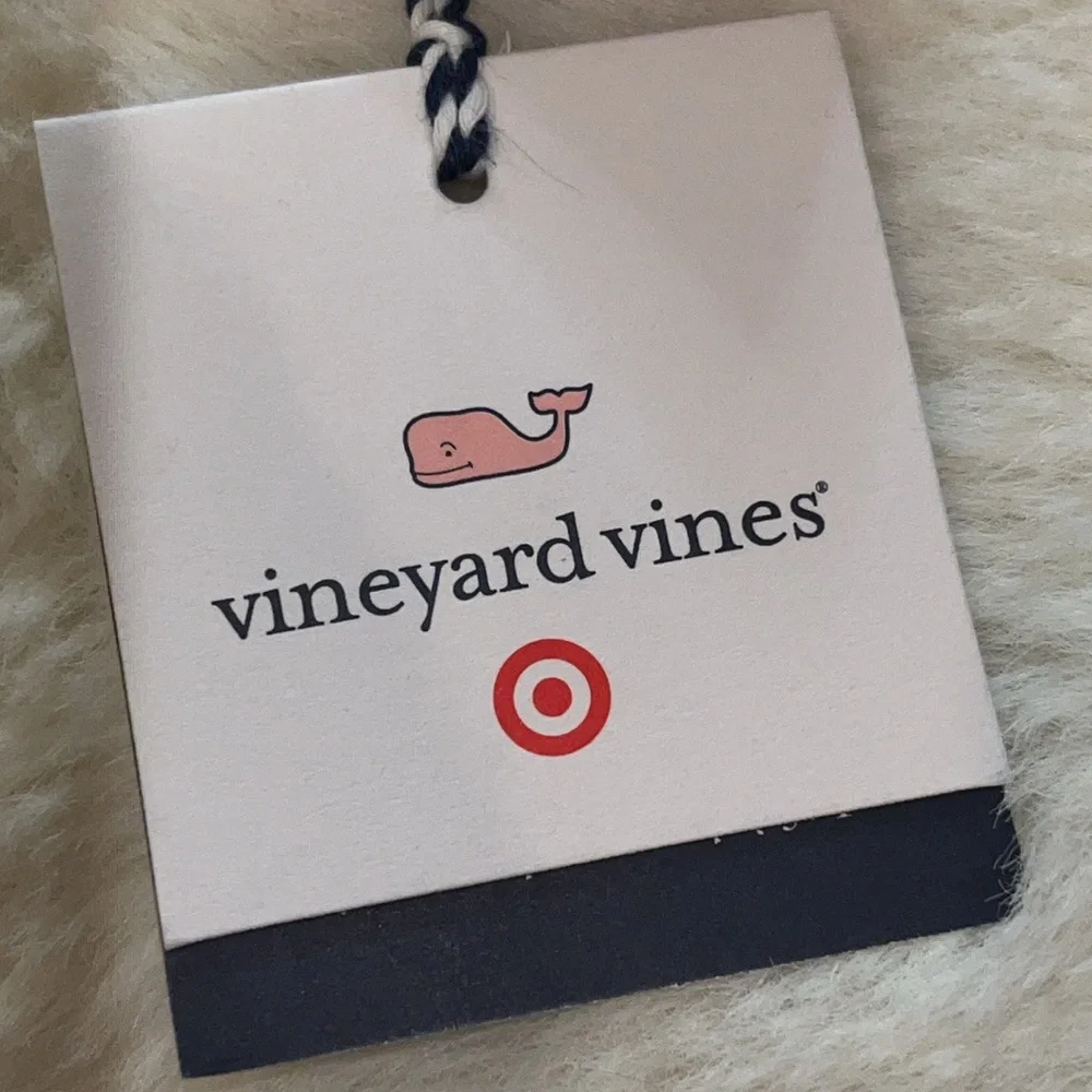 4 Vineyard Vines Gingham Whale Cloth Placemats Fourth of July Preppy Decor